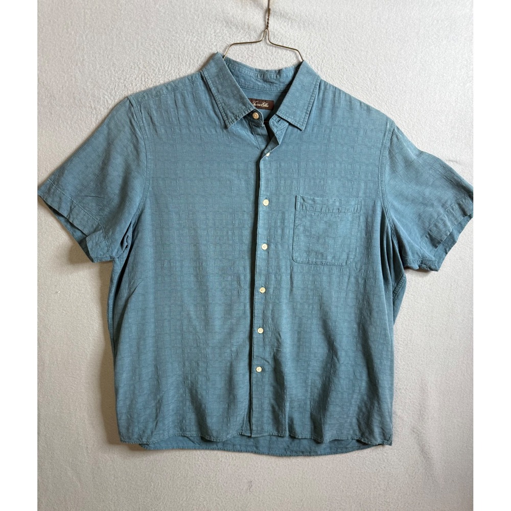 Tasso Elba Button‎ Up Men's Extra Large Short Sleeve Casual Shirt